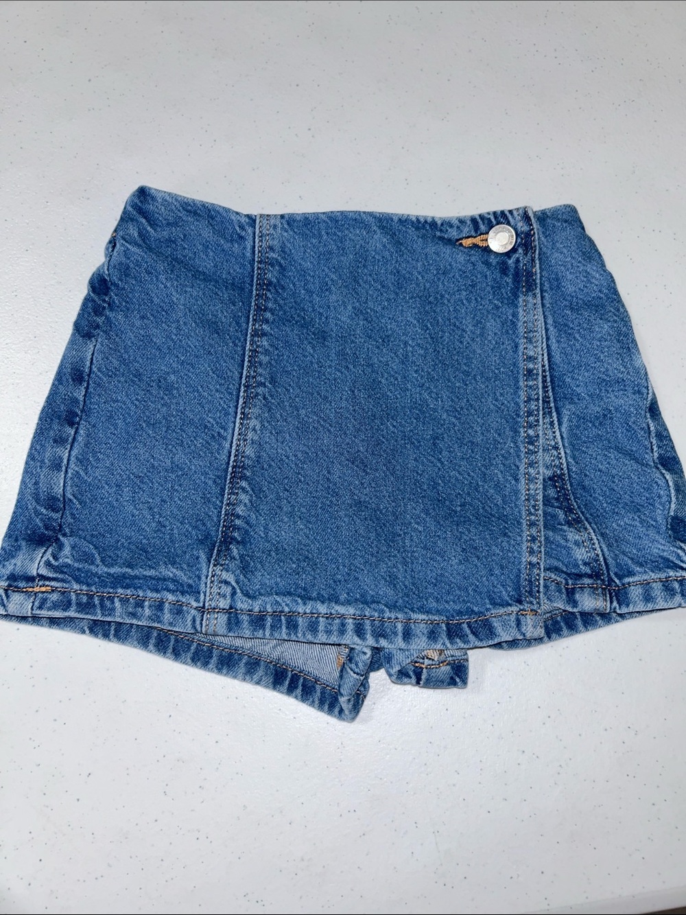 Zara Girl’s Blue Jean Denim Skort Size 4